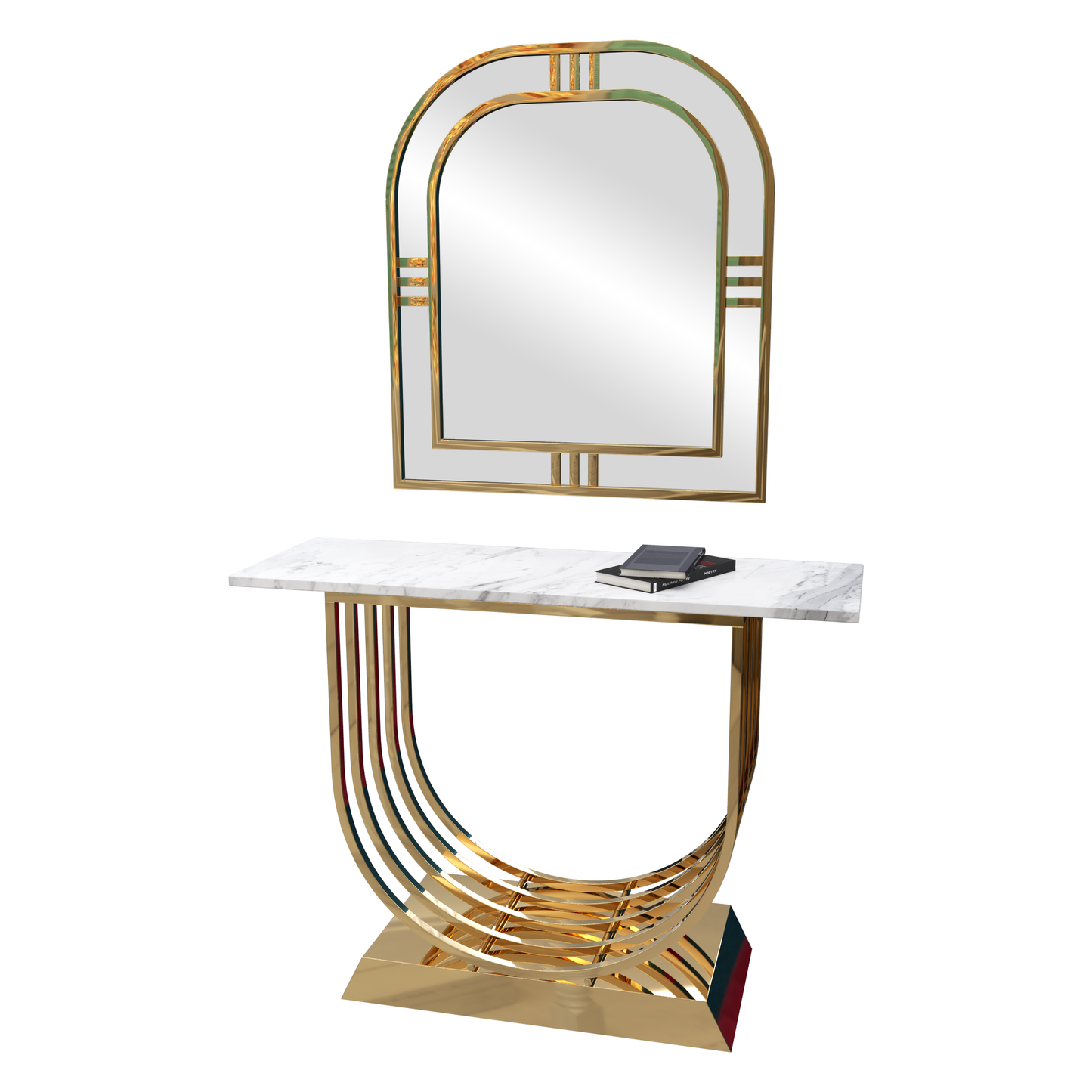 Console & Mirror - 90 x 40 x 120 cm | V53-CMG-009