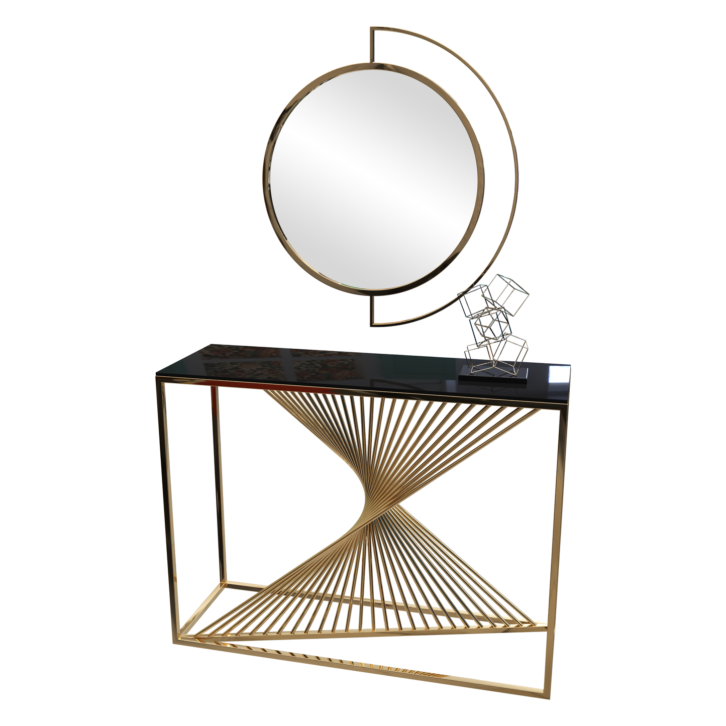 Console & Mirror - 90 x 40 x 120 cm | V53-CMG-061