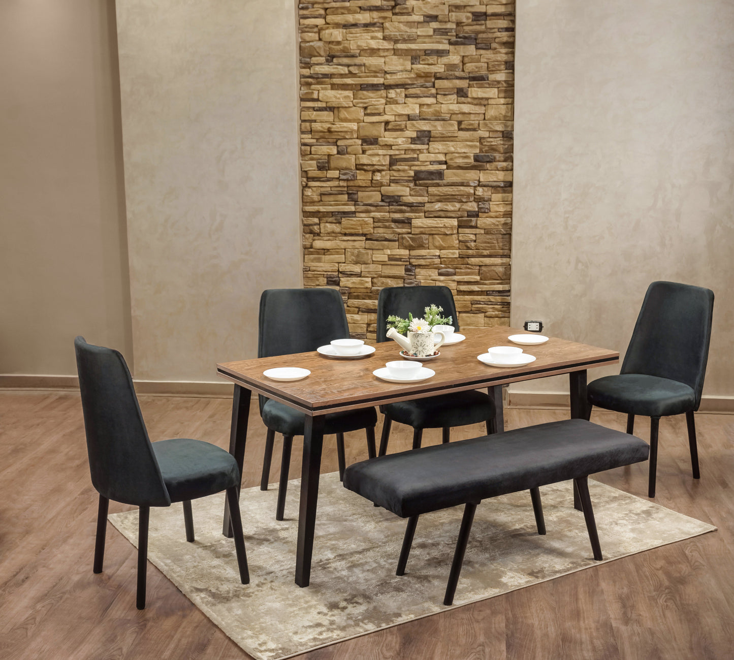 Dining Table - 160 x 80 x 76 cm | HA-DT-106