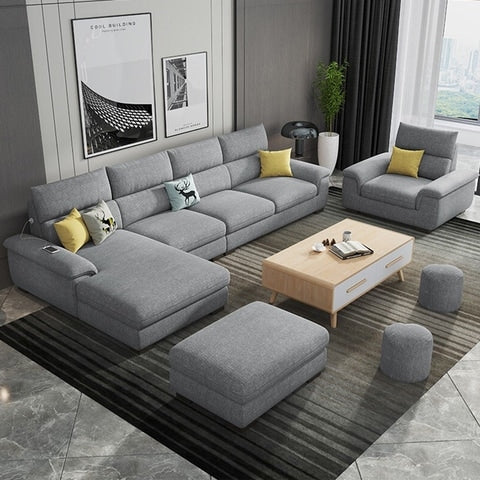 L-Shape Sofa - Beechwood - | V55-SHA190