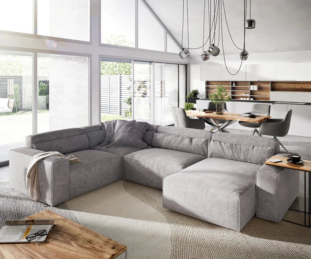 L-Shape Sofa - Beechwood - | V55-SHA260