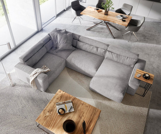 L-Shape Sofa - Beechwood - | V55-SHA260