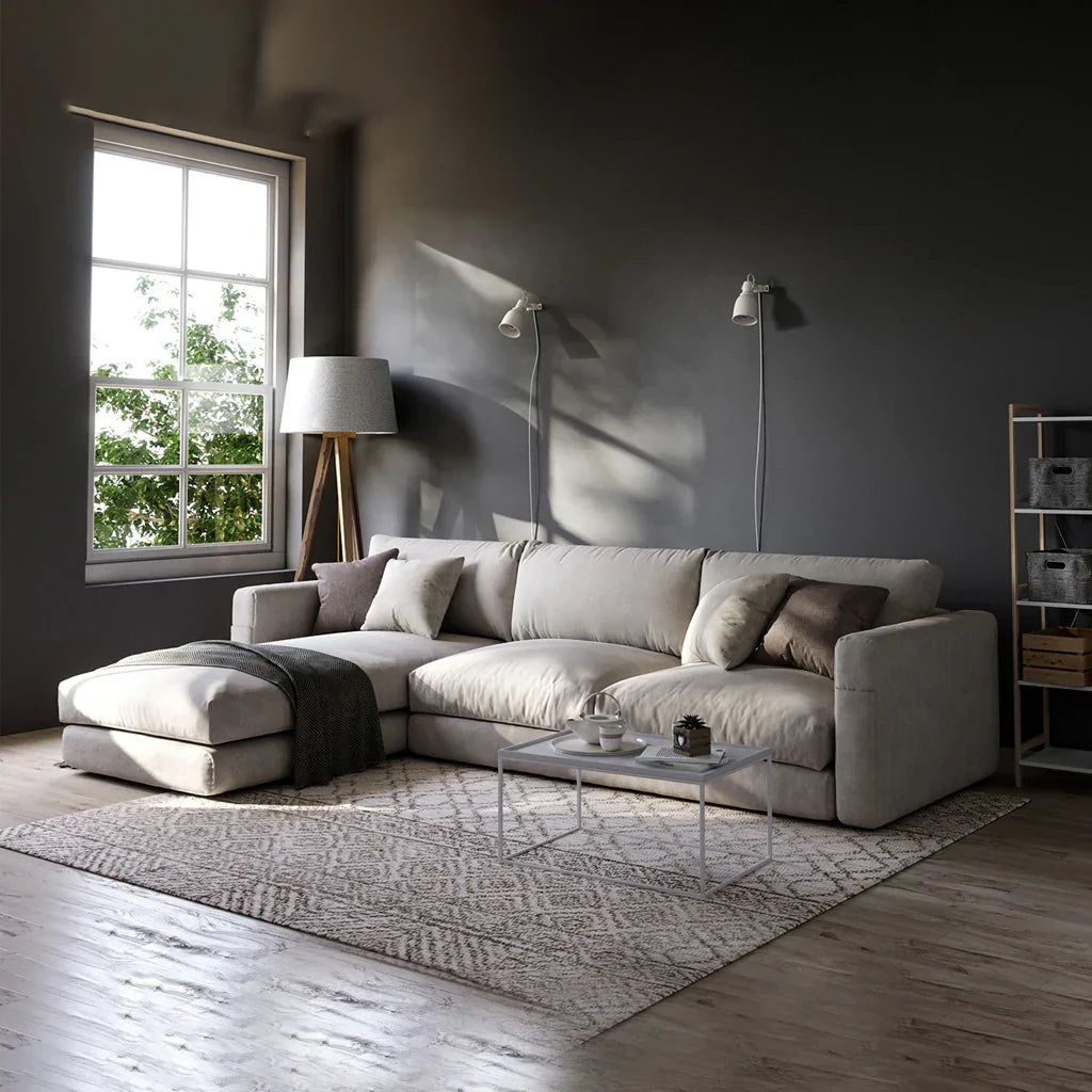 L-Shape Sofa - Beechwood - | V55-SHA60