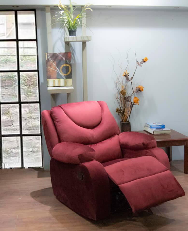 Burgundy Lazy Boy - 100 x 90 x 90 cm | V60-KZ2