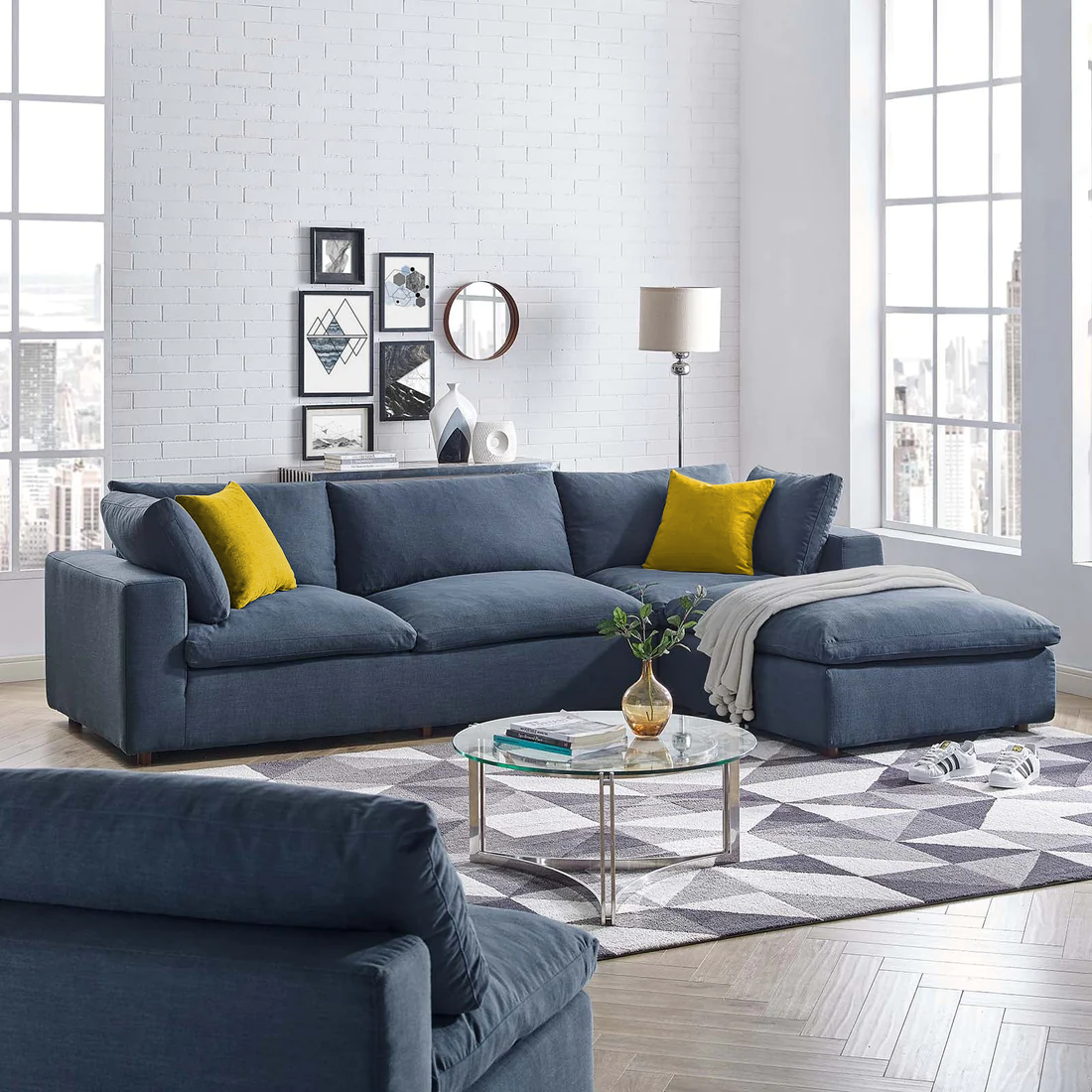 L-Shape Sofa - 280 x 80 x 280 cm | V52-csb28-280