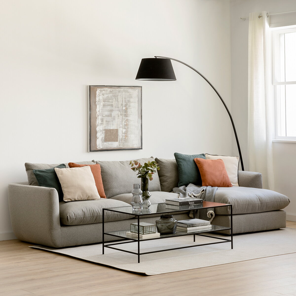 L-Shape Sofa - 280 x 80 x 160 cm | V52-csg28-280