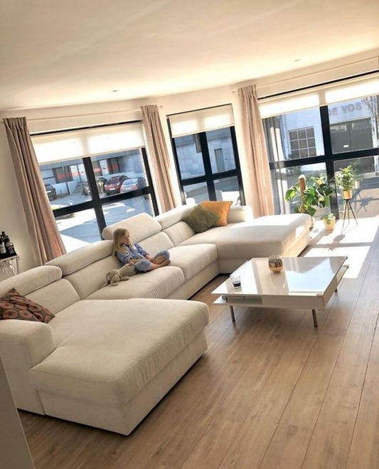 L-Shape Sofa - Beechwood - | V55-SA14