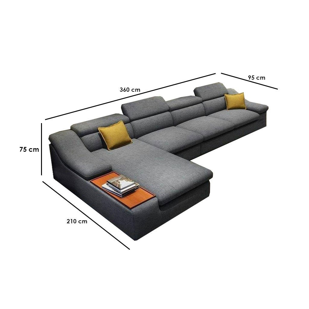 L-Shape Sofa - 360 x 210 x 70 cm | V52-SA10