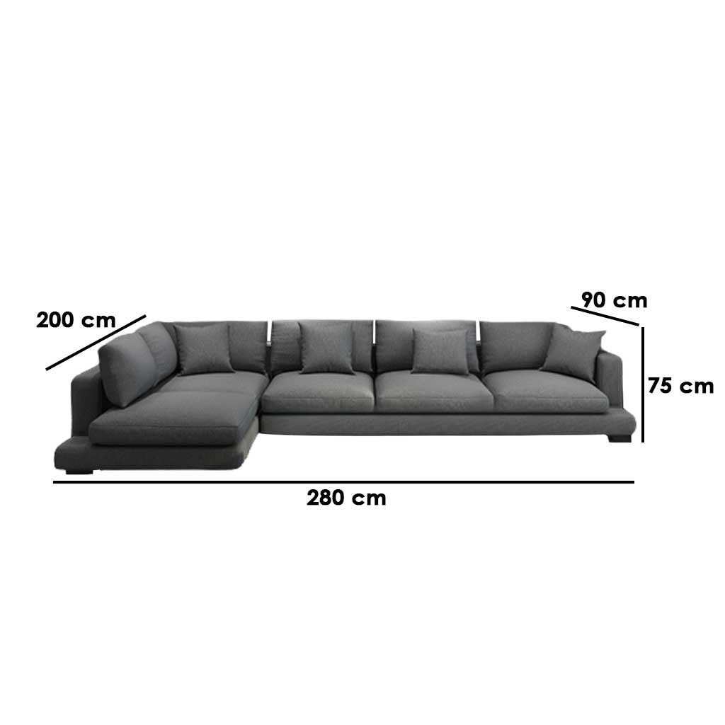 L-Shape Sofa - 280 x 200 x 75 cm | V52-SA7