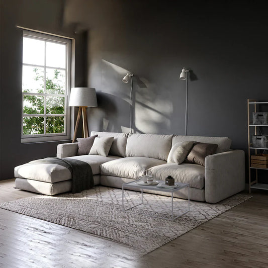 L-Shape Sofa - Beechwood - | V55-SHA60