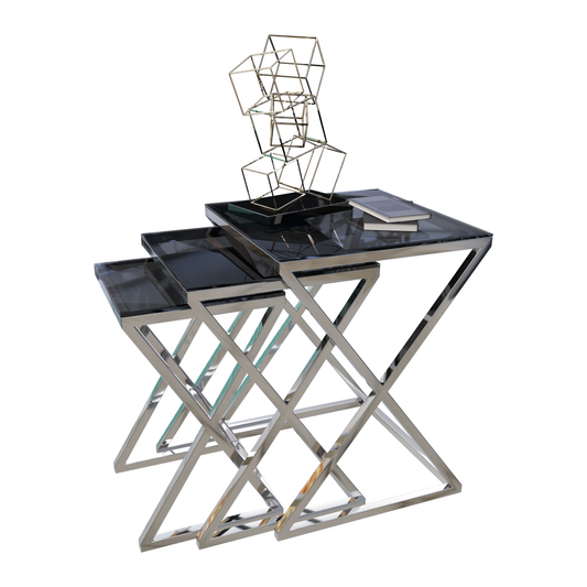 Side Tables - 55/60/65 x 36/41/46 D cm | V53-ST-set077